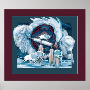 Poster Buffalo blanc