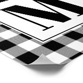 Poster Buffalo check tournesol "Accueil" (Coin)