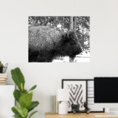 Poster Buffalo dans le parc national Yellowstone (Bureau à domicile)