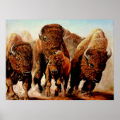 Poster Buffalo "En Course" (Devant)