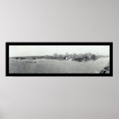 Poster Buffalo Harbour, New York Photo 1925 (Devant)