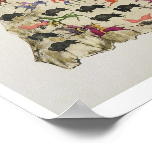 Poster Buffalo hunt (Coin)