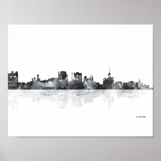 POSTER BUFFALO NEW YORK SKYLINE (Devant)