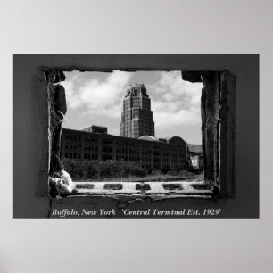 Poster Buffalo, New York 'Termi central…