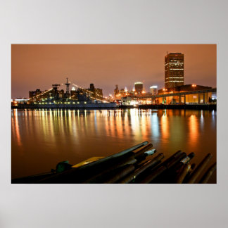 Poster Buffalo, NY @ la nuit