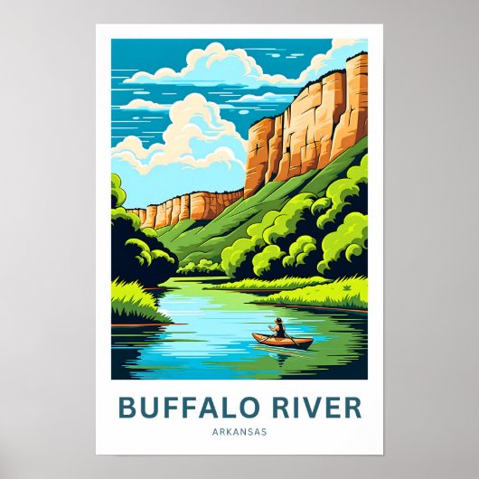 Poster Buffalo River Arkansas Imprimer (Devant)