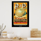 Poster Buffalo Rochester & Pittsburg Railroad Travel (Cuisine)