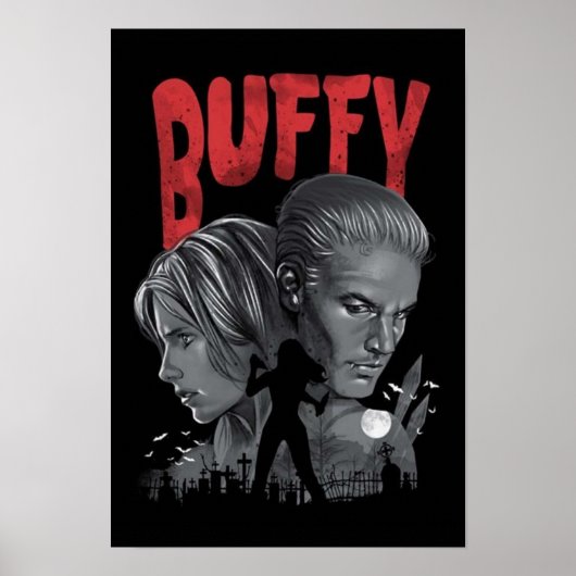 Poster Buffer la nuit de la couche de vampire (Devant)