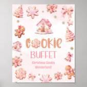 Poster Buffet biscuit Petit biscuit Noël Anniversaire (Devant)