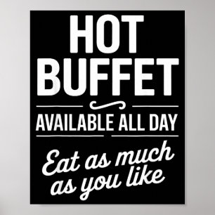 Poster Buffet Chaud Disponible Tous Les Jours Mangez Auta