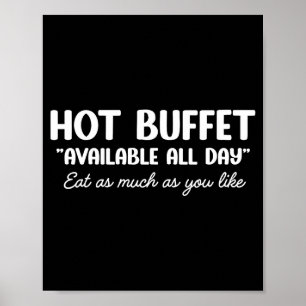 Poster Buffet Chaud Disponible Tous Les Jours Mangez Auta