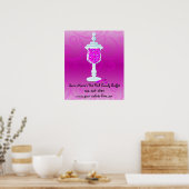Poster Buffet de bonbons fuchsia rose chaud (Cuisine)