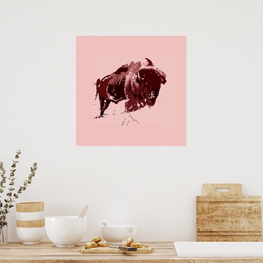 Poster Buffle - Bison (Cuisine)