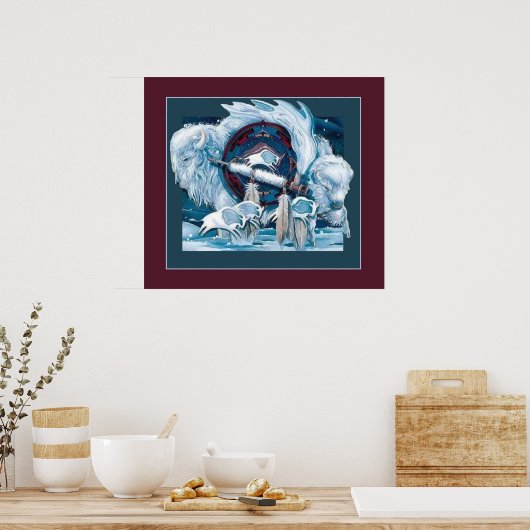 Poster Buffle blanc (Cuisine)