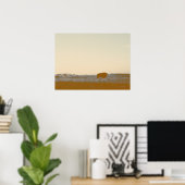 Poster Buffle Lone Rustique Photo Des Badlands (Bureau à domicile)