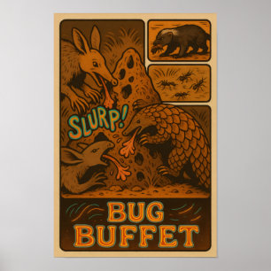 Poster Bug Buffet : Safari Festin Édition Insectes