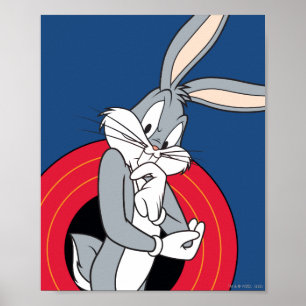 Poster BUGS BUNNY™ à travers les anneaux LOONEY TUNES™