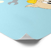Poster BUGS BUNNY BUILDERS™| Collage "Construisons cela" (Coin)