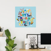 Poster BUGS BUNNY BUILDERS™| Collage "Construisons cela" (Bureau à domicile)