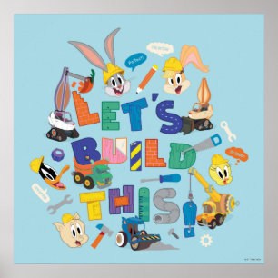 Poster BUGS BUNNY BUILDERS™ Collage "Construisons cela"