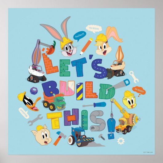 Poster BUGS BUNNY BUILDERS™| Collage "Construisons cela" (Devant)