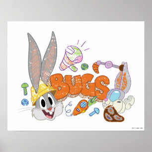 Poster BUGS BUNNY BUILDERS™ Croquis de BUGS BUNNY™