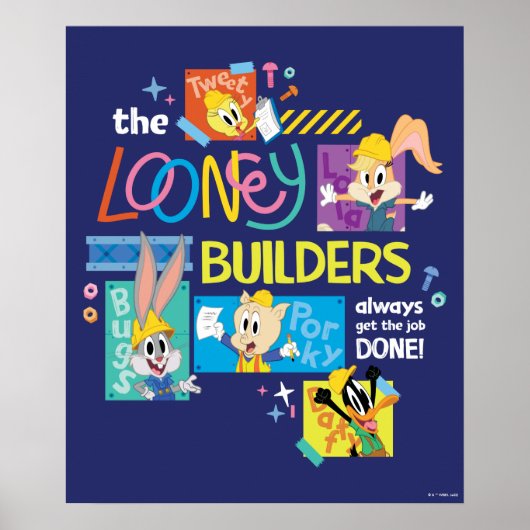 Poster BUGS BUNNY BUILDERS™| Le Collage des Looney Builde (Devant)