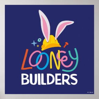 Poster BUGS BUNNY BUILDERS™| Logo Casque Empilé