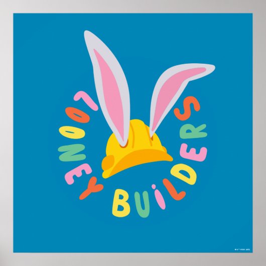 Poster BUGS BUNNY BUILDERS™| Logo du cercle du casque (Devant)