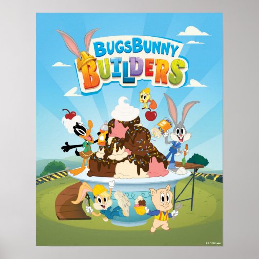 Poster BUGS BUNNY BUILDERS™| Looney Builders Glace (Devant)