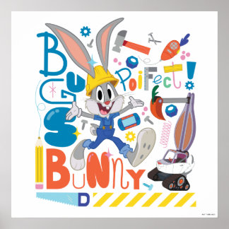 Poster BUGS BUNNY BUILDERS™| Outils de travail de BUGS BU