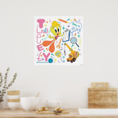Poster BUGS BUNNY BUILDERS™| Outils de travail TWEETY™ (Cuisine)