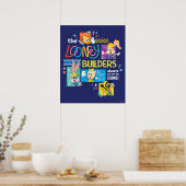 Poster BUGS BUNNY BUILDERS™| The Looney Builders Collage (Cuisine)