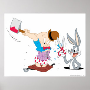 Poster BUGS BUNNY™ et ELMER FUDD™