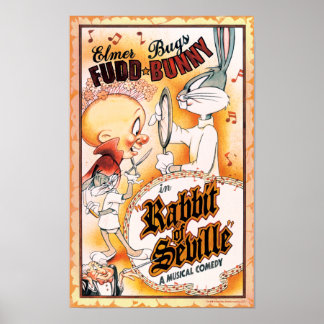 Poster BUGS BUNNY™ et ELMER FUDD™ Musical