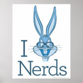 Poster BUGS BUNNY™ - I Love Nerds (Devant)