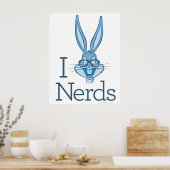 Poster BUGS BUNNY™ - I Love Nerds (Cuisine)