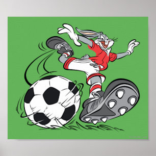 Poster BUGS BUNNY™ Jouer au football