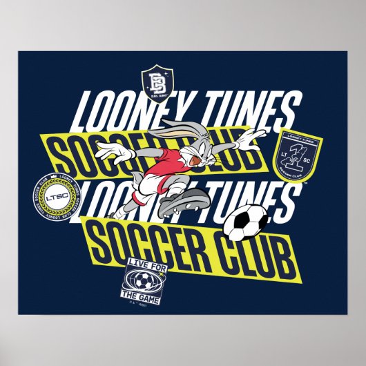 Poster BUGS BUNNY™ LOONEY TUNES™ Soccer Club (Devant)