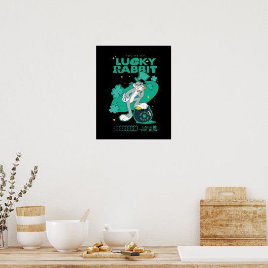 Poster BUGS BUNNY™ Lucky Rabbit (Cuisine)