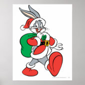 Poster BUGS BUNNY™ Père Noël (Devant)