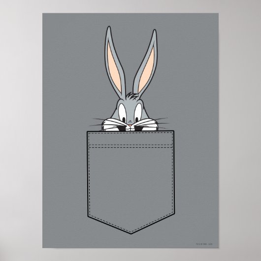 Poster BUGS BUNNY™ Sortir De Poche (Devant)