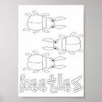 Bugs et Coléoptères de coloriage mignons