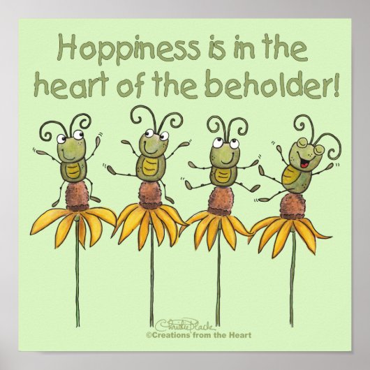 Poster Bugs sur les fleurs (Devant)