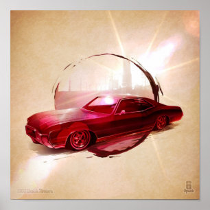 Poster Buick Riviera 1968