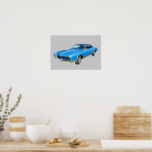 Poster Buick Riviera Muscle Car 1967 (Cuisine)