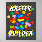 Poster Building Bricks Master Builder Construction Block  (Devant)