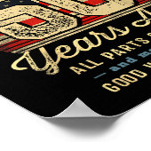 Poster Built 50 Years Ago Funny 50th Birthday Usa Flag (Coin)