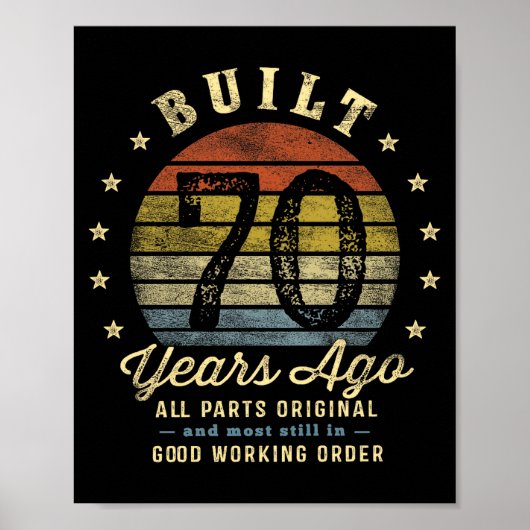 Poster Built 70 Years Ago - All Parts Original 70th Birth (Devant)