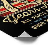 Poster Built 70 Years Ago Funny 70th Birthday Usa Flag  (Coin)